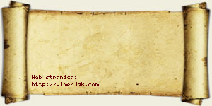 Jovan Velebit vizit kartica